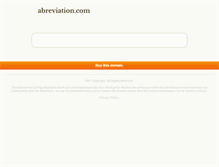 Tablet Screenshot of abreviation.com